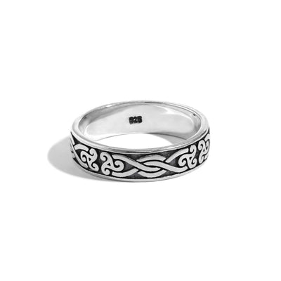 Vintage Pattern 925 Sterling Silver Ring - RustyStudioUSA