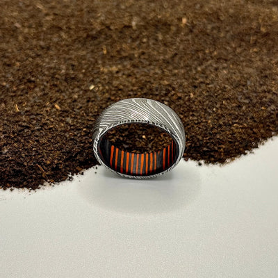 Simple Damascus Steel Ring - RustyStudioUSA