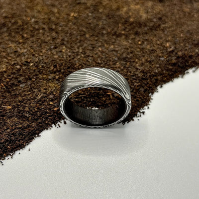 Twisted Damascus Steel Ring - RustyStudioUSA