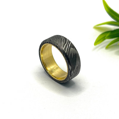 Damascus Ring Men, Damascus Ring, Mens Wedding Ring, Mens Ring, Damascus Steel Ring, Damascus Steel Bands, Damascus Steel Rings, Women Rings - RustyStudioUSA