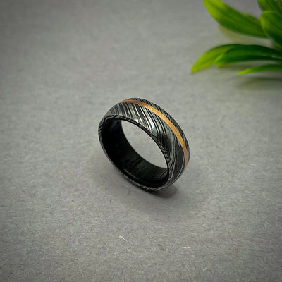 Handmade Damascus Steel Ring | Damascus Steel Ring For Sale | Unique Gift for Anniversary | Gift idea | Gift for Friend | Mens Ring, Unisex. - RustyStudioUSA