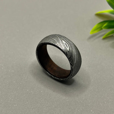 Handmade Rings For Men Damascus Ring Engagement Ring Man Wedding Ring Men Promise Ring Wedding Band Unisex Rings For Women Damascus Jewelry - RustyStudioUSA