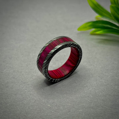 Damascus Ring Men, Damascus Ring, Mens Wedding Ring, Mens Ring, Damascus Steel Ring, Damascus Steel Bands, Damascus Steel Rings, Women Rings - RustyStudioUSA