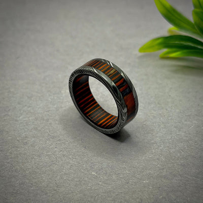 Damascus Ring Men, Damascus Ring, Mens Wedding Ring, Mens Ring, Damascus Steel Ring, Damascus Steel Bands, Damascus Steel Rings, Women Rings - RustyStudioUSA